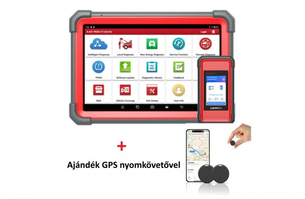 Launch X431 Pro 5 + Ajándék GPS nyomkövetővel / 2025-ös Modell