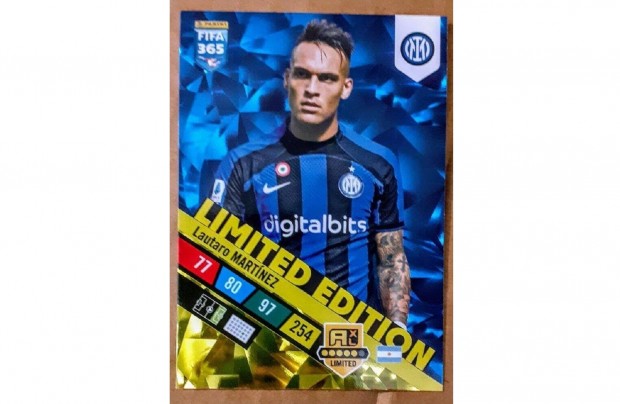 Lautaro Martnez Internazionale Limited focis krtya Panini 2023