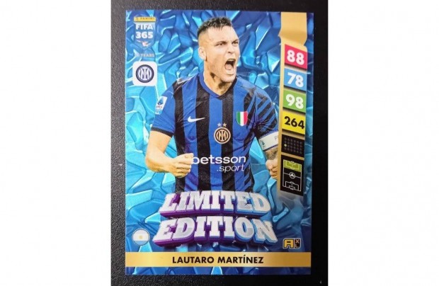 Lautaro Martnez Internazionale Limited focis krtya Panini FIFA 2025