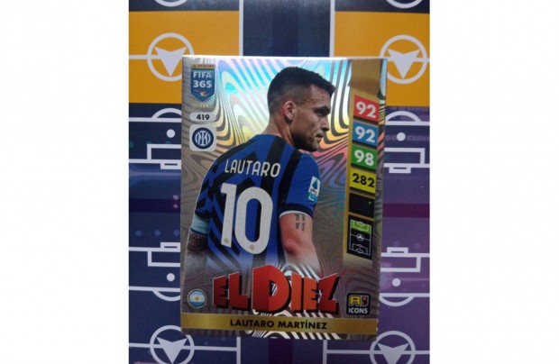 Lautaro Martnez (Inter) Fifa 365 2025 Icon El Diez focis krtya