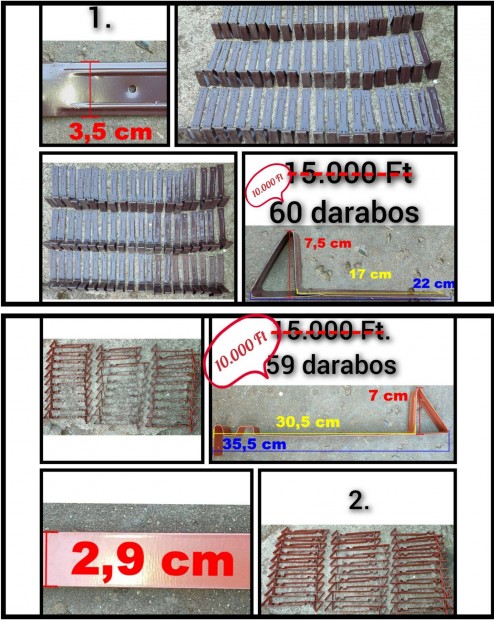 Lerazs - Fm hfog / hvg kszlet zsindelyhez - 60 darabos (1.)