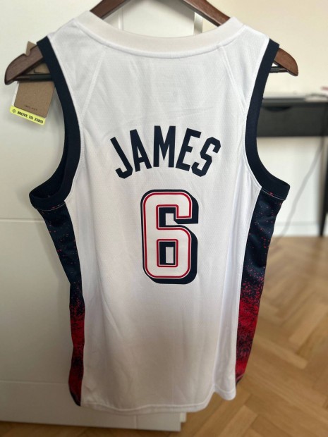 Lebron James #6 Team USA 2024 amerikai vlogatott mez - replika M-es