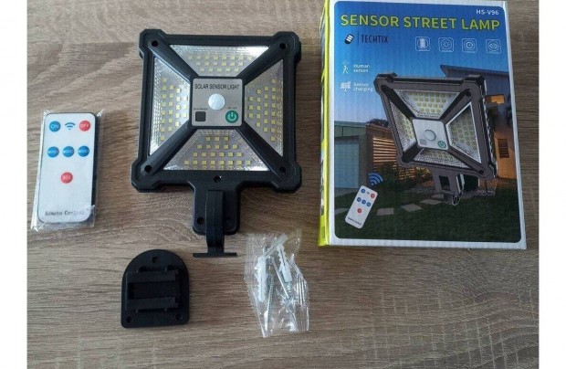 Led Napelemes lámpa kültéri mozgásérzékelő távirányitó