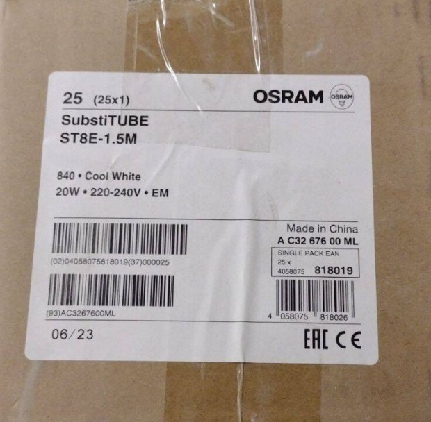 Led fénycső 20W 1500mm 4000k