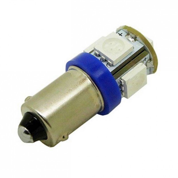 Ledes Autó BA9S Izzó 5 SMD LED ( 5050 ) 12V Kék ()
