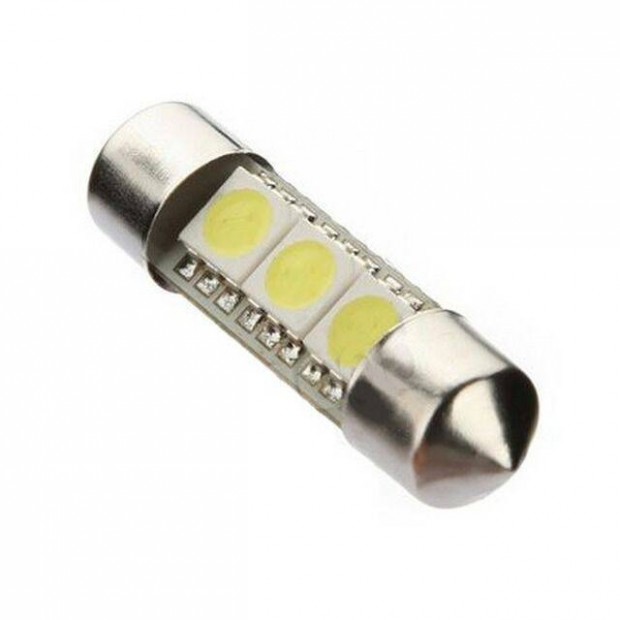 Ledes Szofita Izzó 3 SMD LED Autó Lámpa Sofita 12V _