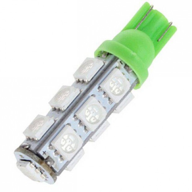 Ledes T10 Aut Izz 13 SMD LED ( 5050 ) 12V Zld ()