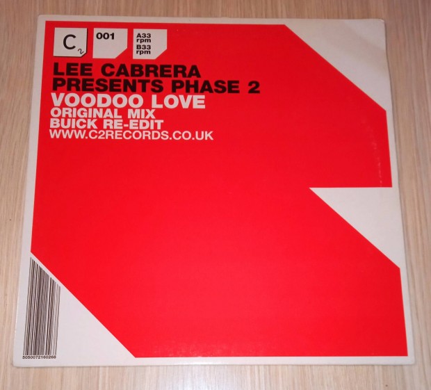 Lee Cabrera Presents Phase 2  - Voodoo Love . Maxi bakelit.