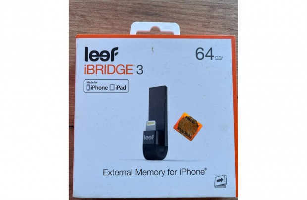 Leef ibridge 3 -64GB kls adattrol Iphone-hoz, vagy Ipad-hez