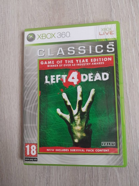 Left 4 Dead Xbox 360 jtk - ritka