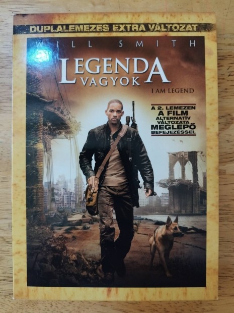 Legenda vagyok duplalemezes papirfeknis dvd Will Smith 