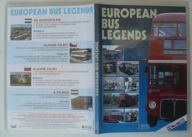 Legendás buszok - European Bus Legends (ATLAS Editions, DVD-ritkaság)