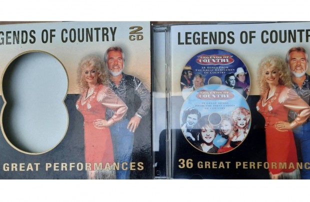 Legends of country, 2 darabos CD szett elad