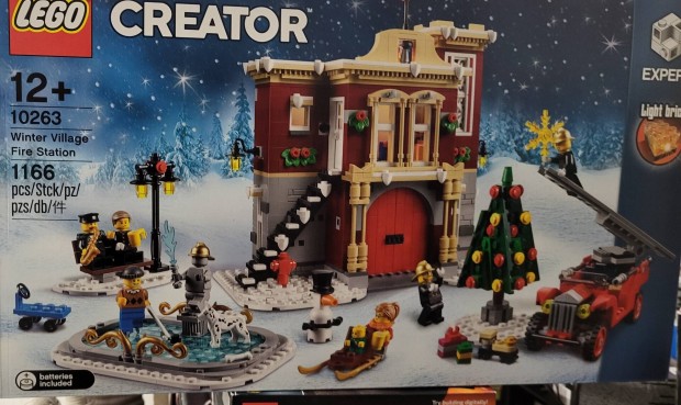 Lego 10263, Winter Village Fire St, j bontatlan, ingyenes szllts