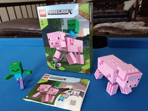 Lego 21157 Minecraft bigfig Pig with Baby Zombie