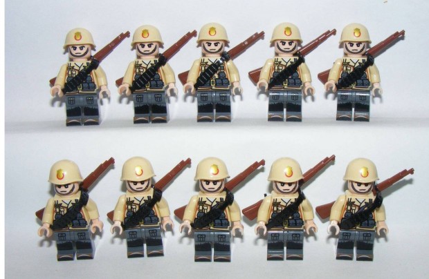 Lego 2. Vilghbors ITA Olasz katonk 10 db figura katona + fegyver