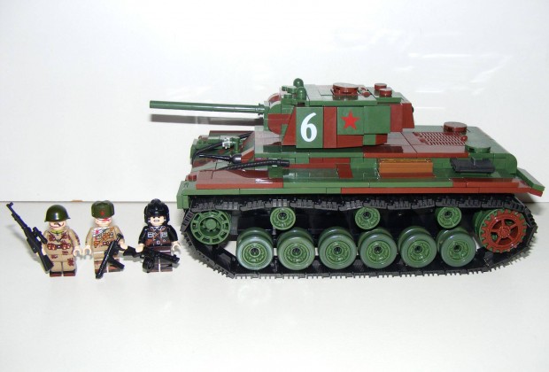 Lego 2. Vilghbors Orosz KV-1 Szovjet Tank 770db 13x23x17cm j