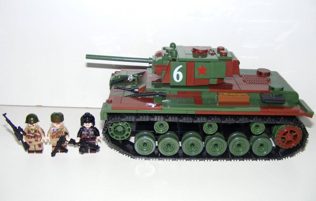 Lego 2. Vilghbors Orosz KV-1 Szovjet Tank 770db 13x23x17cm j