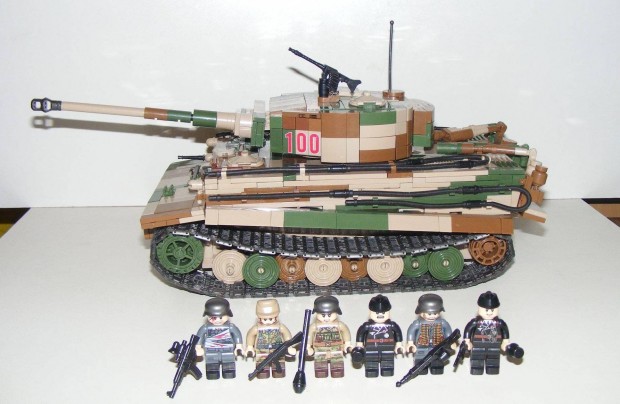 Lego 2. Vilghbors nmet Tigris -I tank 17x34x16cm 2280db + 6 katona