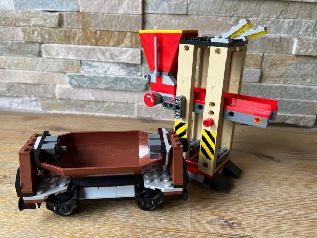 Lego 3677 tehervonat vagon + rakodo Lego 3677 vasuti vagon