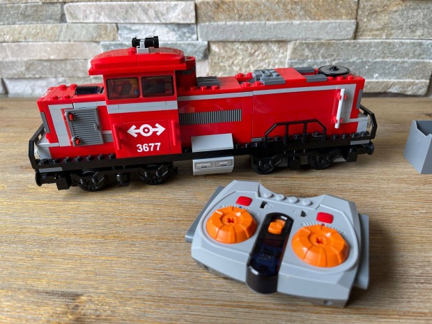 Lego 3677 vonat vasut mozdony Lego 3677 tehervonat mozdony