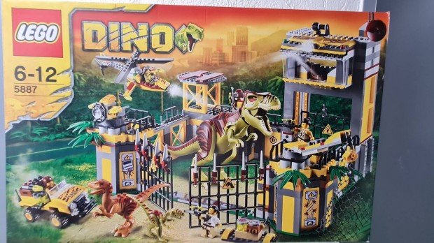 Lego 5887 Dino Defense HQ, j,  bontatlan 