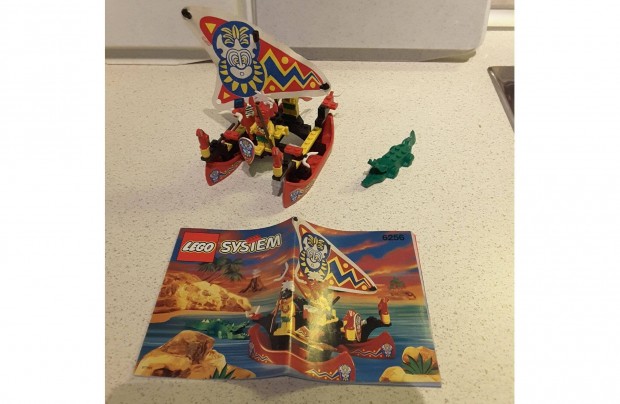 Lego 6256 Bennszltt ikerkenu Islander catamaran + lers +dobozdarab