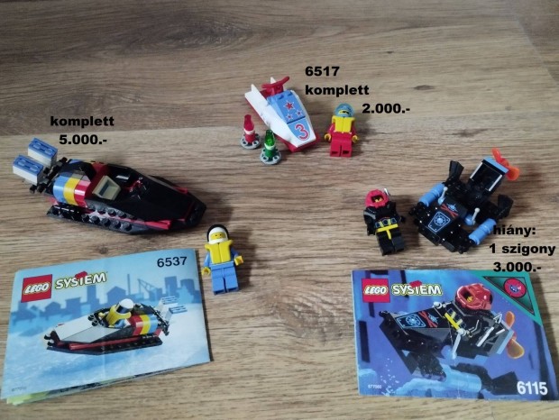 Lego 6537, 6517, 6115