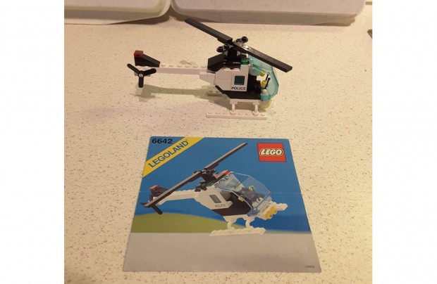 Lego 6642 Rendrsgi helikopter Police Helicopter+ lers + dobozdarab