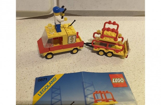 Lego 6671 Utility repair lift /Villanyszerel aut lers + dobozdarab
