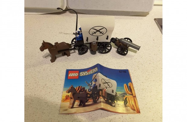 Lego 6716 Vadnyugati szekr / lovaskocsi / kocsi gyval + lers