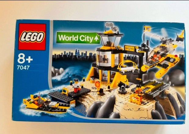 Lego 7047 Word City Partirsg Kzpont + Helikopter + Motorcsnak