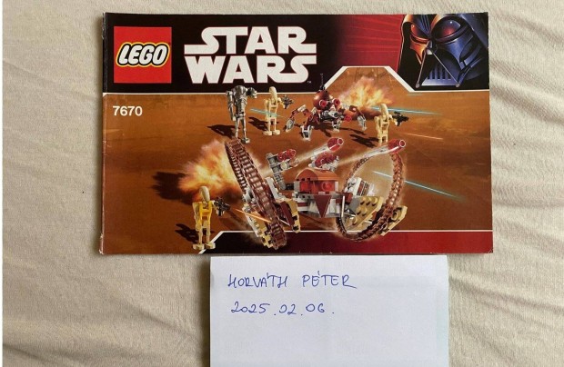 Lego 7670 Star Wars Hailfire Droid & Spider Droid