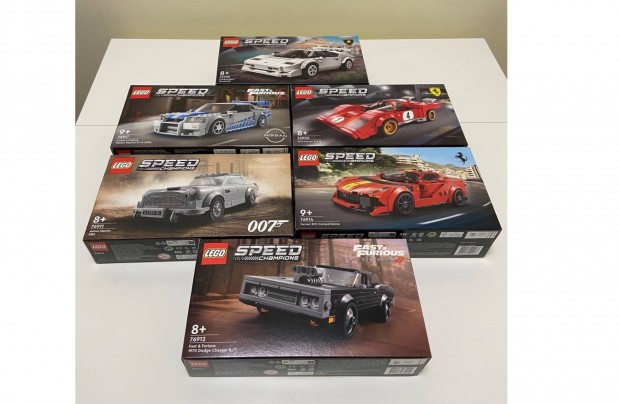 Lego 76911-76912 -76917-76914-76908-76906 Speed Champions egyben elad