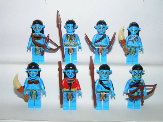 Lego Avatar figurk Jake Sully Neytiri Tsu Tey Navi figurk + fegyver
