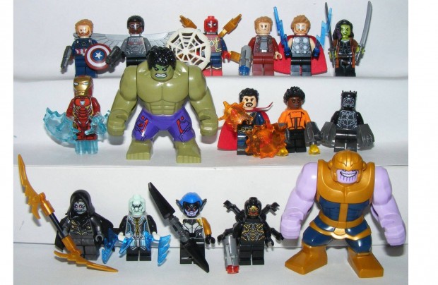 Lego Avengers Bosszllk 3. figurk 2018 Vgtelen hbor 16db figura