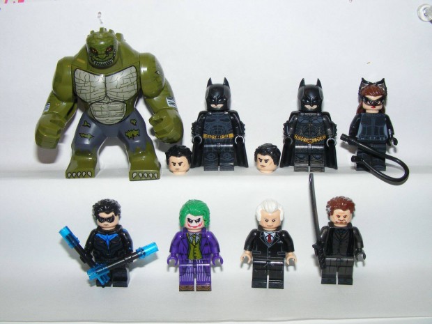 Lego Batman figurk Joker Nightwing Killer Croc Macskan figura j