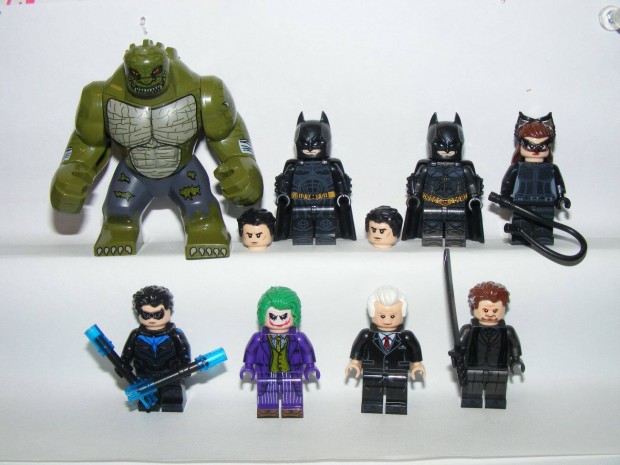 Lego Batman figurk Macskan Joker Nightwing Gyilkos Croc figura j