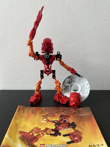 Lego Bionicle 8534 Toa Tahu, tmutatval,  mini CD-vel, Kaukauval