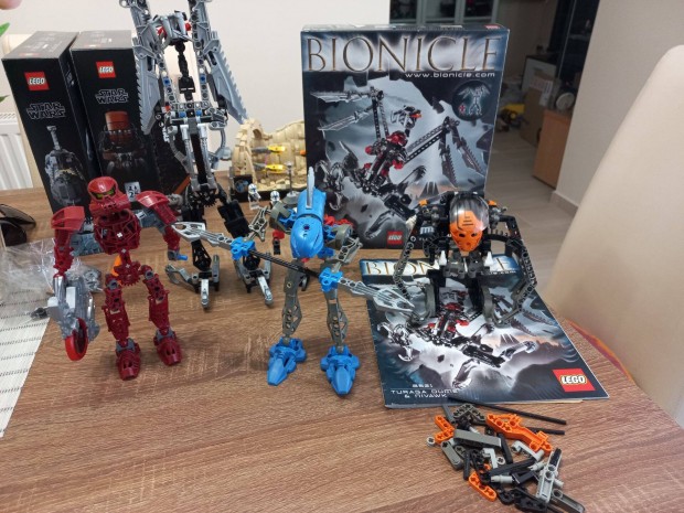Lego Bionicle 8621 Turaga, 8556 Boxor, 8590 Guurahk, 8601 Toa Vakama