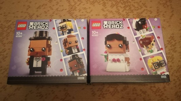 Lego Brickheadz 40383 s 40384 Groom & Bride Eskvi vlegny s menya