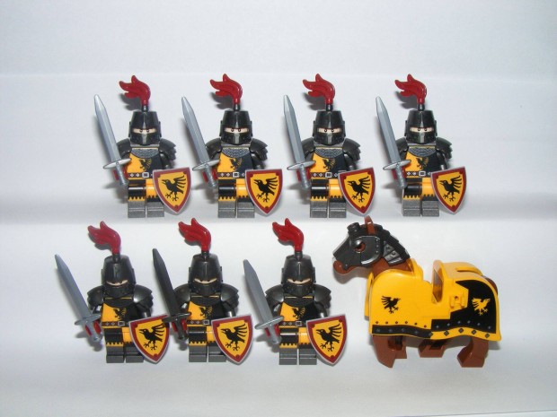 Lego Castle Lovag figurk Slyom Lovag katonk sereg 7db katona + l