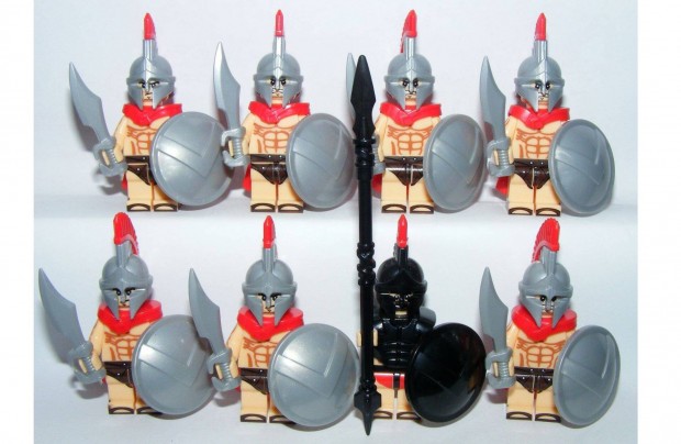 Lego Castle Sprtai katonk figurk Leonidas + Brickarms figura 8db