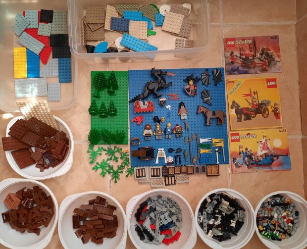 Lego Castle csomag + 6086 szett hinyosan + 3db Lers