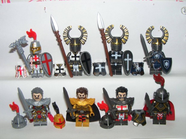 Lego Castle figurk Harcos Pap Arany Keresztes Templomos Teuton lovag