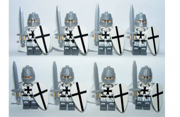 Lego Castle vras figurk Crusader Keresztes Lovag katonk 8db j