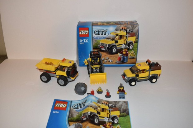 Lego City 4200 (4x4-es bányagép + 2 bányaautó)