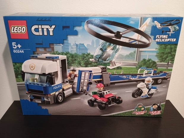 Lego City 60244 Rendrsgi helikopteres szllts,j bontatlan.