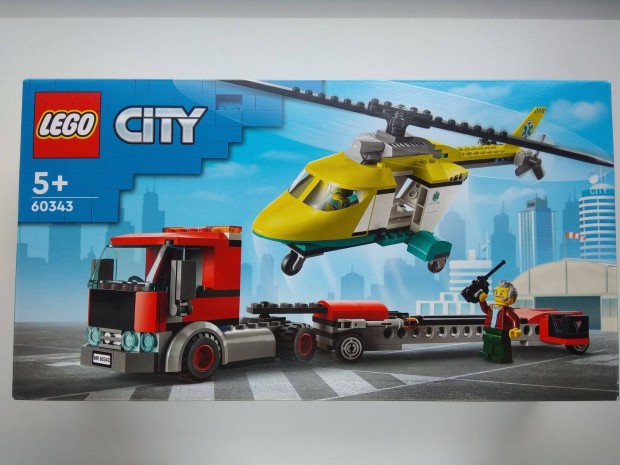 Lego City 60343 Menthelikopteres szllt kamion j bontatlan