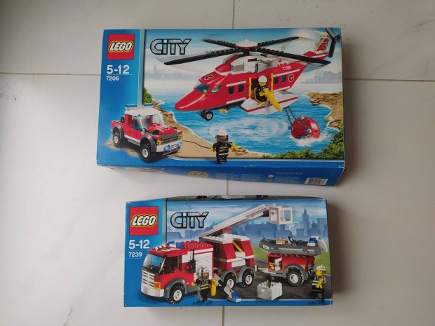 Lego City 7206 Tzolt helikopter - Lego City 7239 Tzoltaut szettek